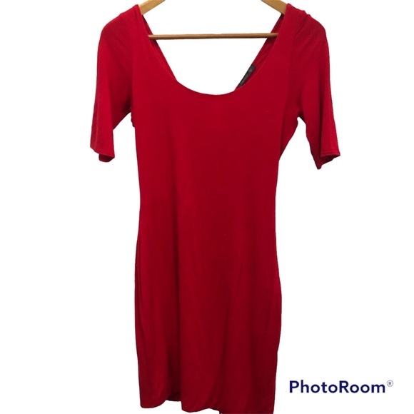 Sopranos Stretchy Bodycon Red dress Size M - Picture 1 of 10